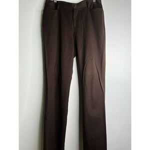 Lauren Ralph Lauren Chino Pants Size 6 Mid Rise Straight Leg Brown Casual